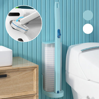 Brosse de toilette jetable avec packs de recharge