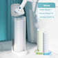 Brosse de toilette jetable avec packs de recharge