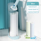 Brosse de toilette jetable avec packs de recharge
