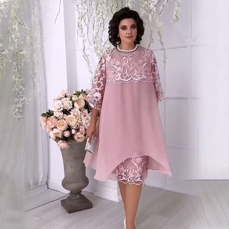 🌟Прозирна чипкаста хаљина са слојевитим изгледом🌟