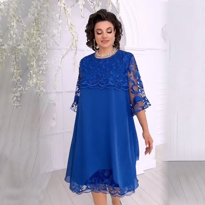 🌟Прозирна чипкаста хаљина са слојевитим изгледом🌟