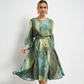 🌸Spring offers🌸 Emerald green, gold-plated gradient dress