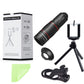 Tele lens kit with clip bracket for smartphones