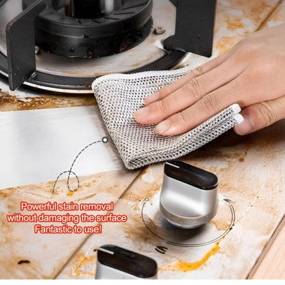 Versatile metal towels for dry and wet dishwashing rinsing
