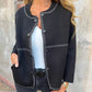 Damen Strickjacke mit Knöpfen