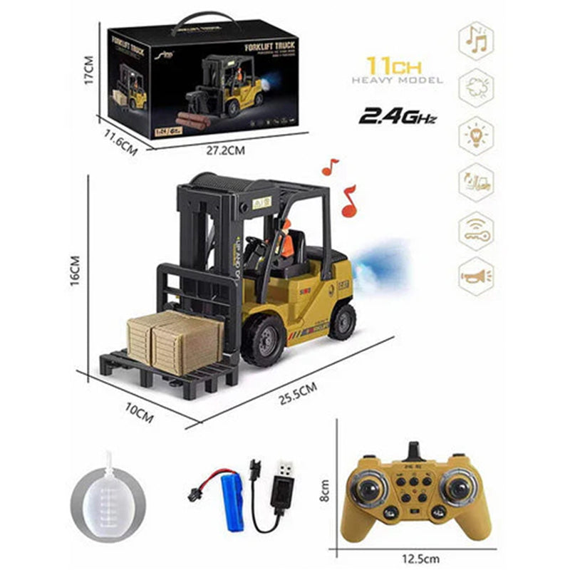 ✨🎅Weihnachtsangebote – Nur für kurze Zeit!⏰🚜1:64 Scale Mini Remote-Controlled Construction Vehicle