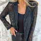All-Over Spitze Mesh Blazer🔥🔥Elegant, ohne Ihre Persönlichkeit zu verlieren