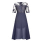 💖NEUHEIT – LIMITIERTES ANGEBOT💖 Elegantes Cocktailkleid mit Stickerei und fließendem Rock