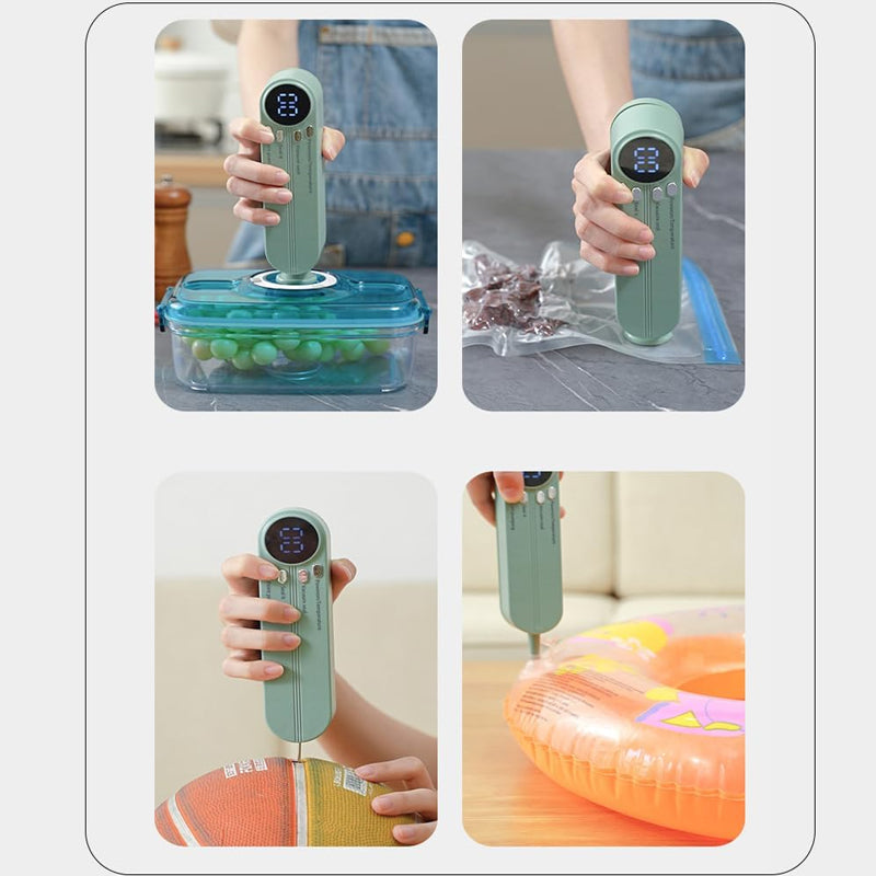 Imballaggio del vuoto a mano portatile e dispositivo di laminazione per la conservazione degli alimenti