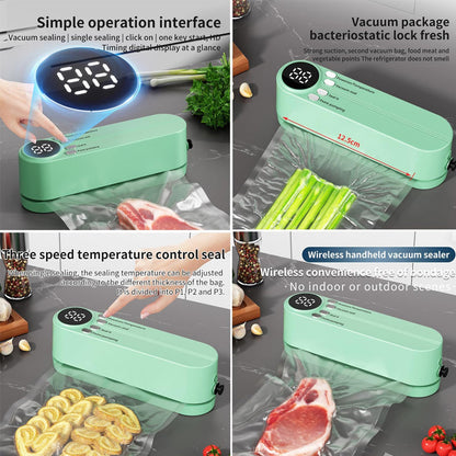 Imballaggio del vuoto a mano portatile e dispositivo di laminazione per la conservazione degli alimenti