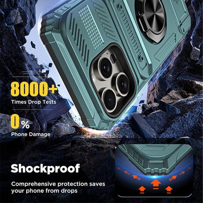 Couverture pratiques avec support de carte et stand en anneau pour iPhone