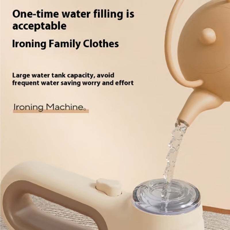 Portable hand vacuum steamer for clothing