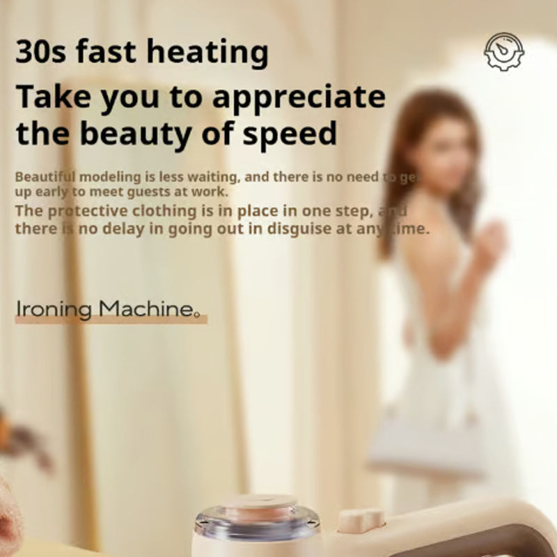 Portable hand vacuum steamer for clothing