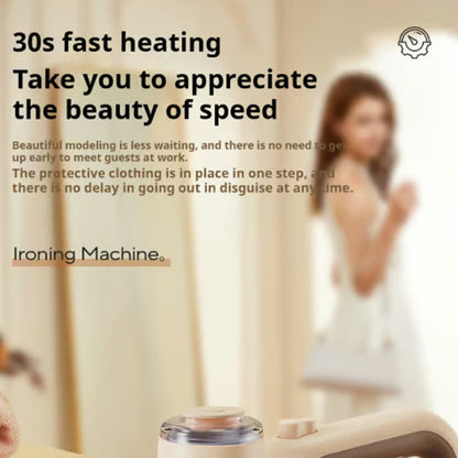 Portable hand vacuum steamer for clothing