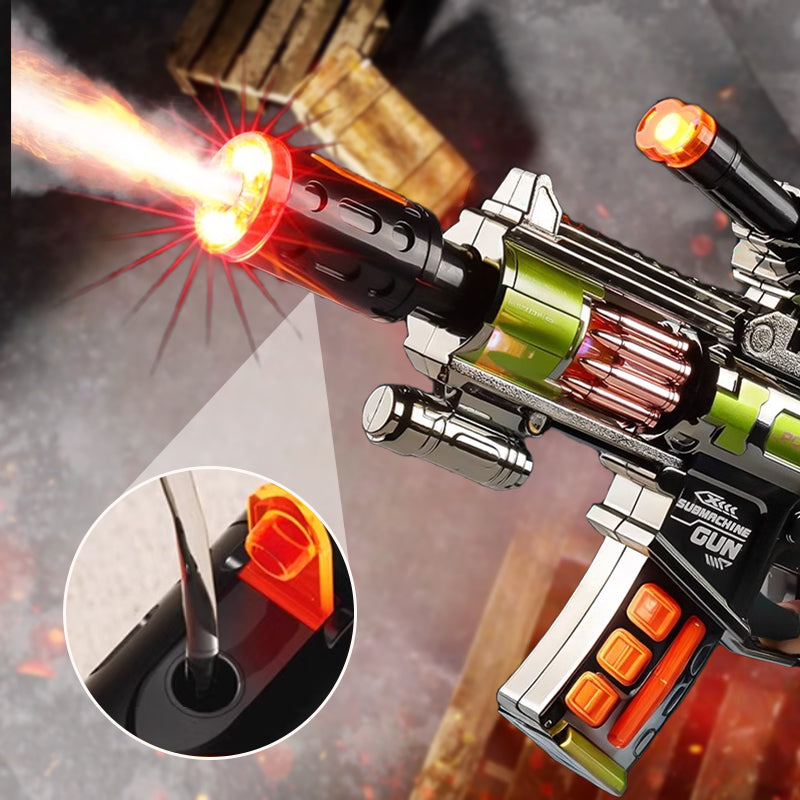 🔥Electric submachine for children 🔫Toys with smoke and vibration effects