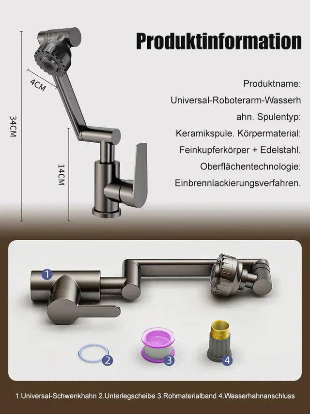 Bestseller 45% di sconto🔥Rubinetti universali per acqua calda e fredda