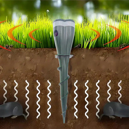 ⏰ 50 % RABATT! ☀️💧 Wasserdichter Maulwurfsabwehr – solarbetrieben! 🐭🚫