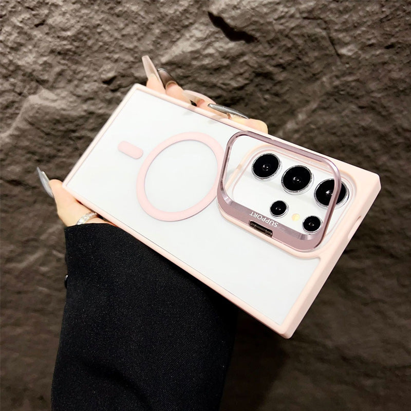 Magnetisk telefonfodral med Kickstand för Samsung