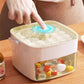 🔥Essentials für den Sommer🧊2-stufige, praktische Push-In-Eiswürfelform mit Tabletthülle ❄️🍹