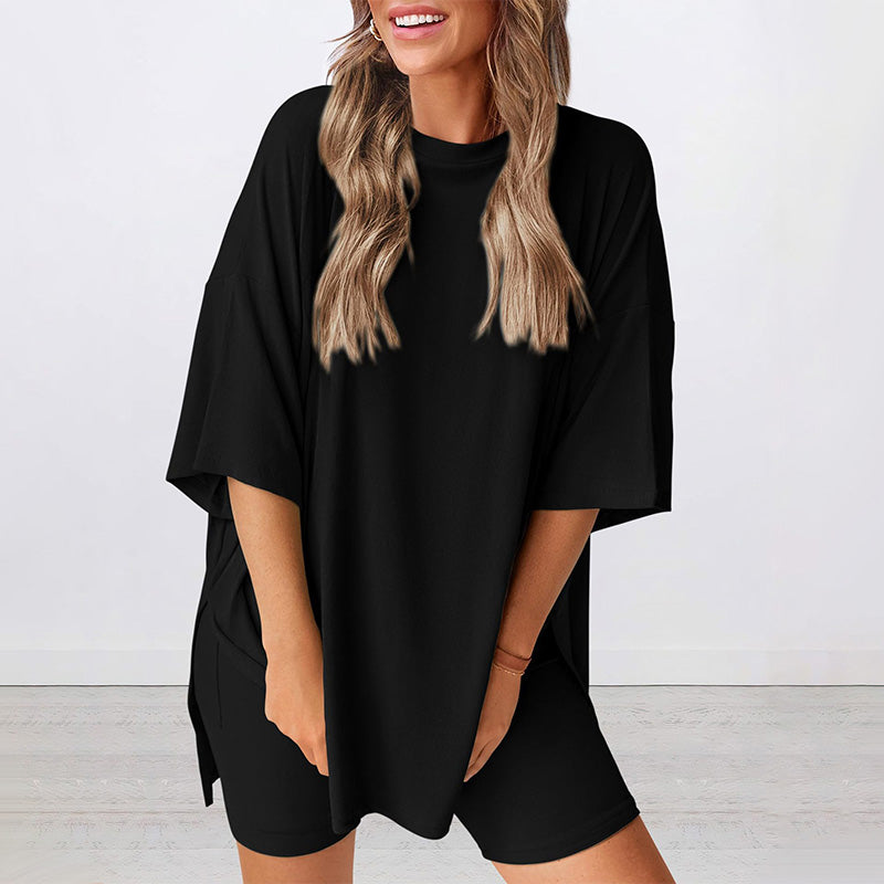💞LETZTER TAG – 60 % RABATT🌸 Lässiges, locker geschnittenes zweiteiliges Sommer-Set für Damen💃