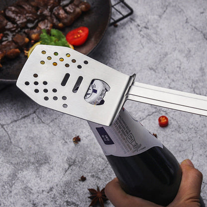 🔥Venta caliente🥓Utensilios para barbacoa de camping 3 en 1, tenedor, espátula y pinza para el hogar