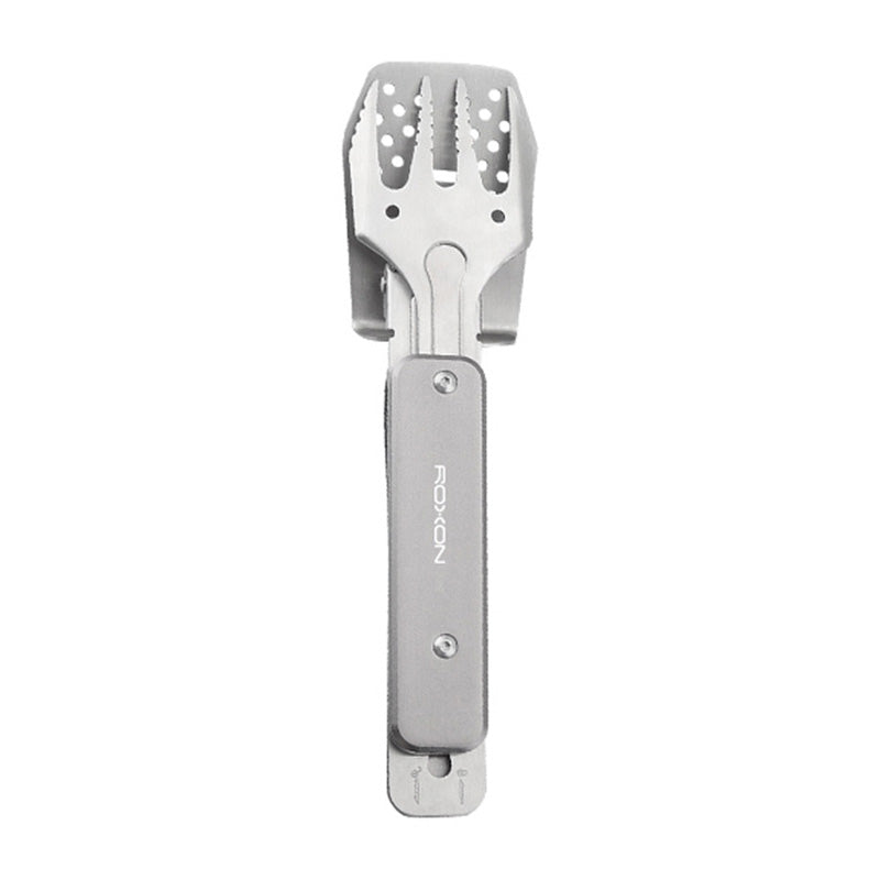 🔥Venta caliente🥓Utensilios para barbacoa de camping 3 en 1, tenedor, espátula y pinza para el hogar
