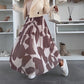 ☀️2025 frühsommer neu 👗Damen-Maxirock mit trendigem Druck und elastischem Bund