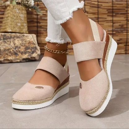 🥿Sandalen met lage sleehak en gesloten teenbandjes🌈Verschillende kleuren om uit te kiezen
