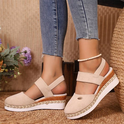 🥿Sandalen met lage sleehak en gesloten teenbandjes🌈Verschillende kleuren om uit te kiezen