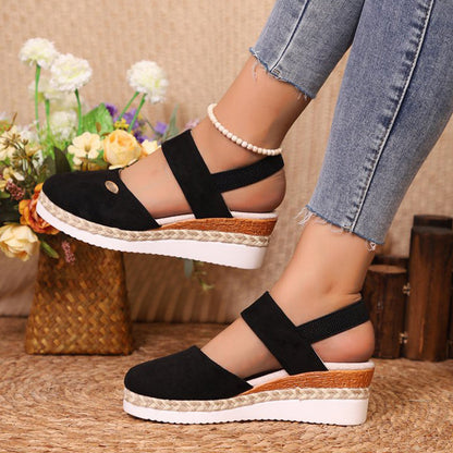 🥿Sandalen met lage sleehak en gesloten teenbandjes🌈Verschillende kleuren om uit te kiezen