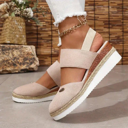 🥿Sandalen met lage sleehak en gesloten teenbandjes🌈Verschillende kleuren om uit te kiezen