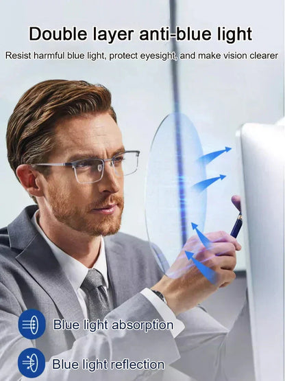 🎁Begrenset tid 50 % rabatt⏰ Ultralette anti-blå presbyopiske briller