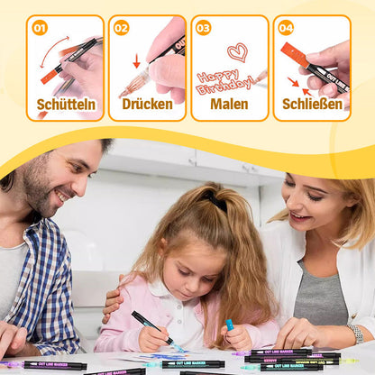 🔥Solange der Vorrat reicht 40 % Rabatt!🎉Farbige Lightstick Graffiti Textmarker-Stifte