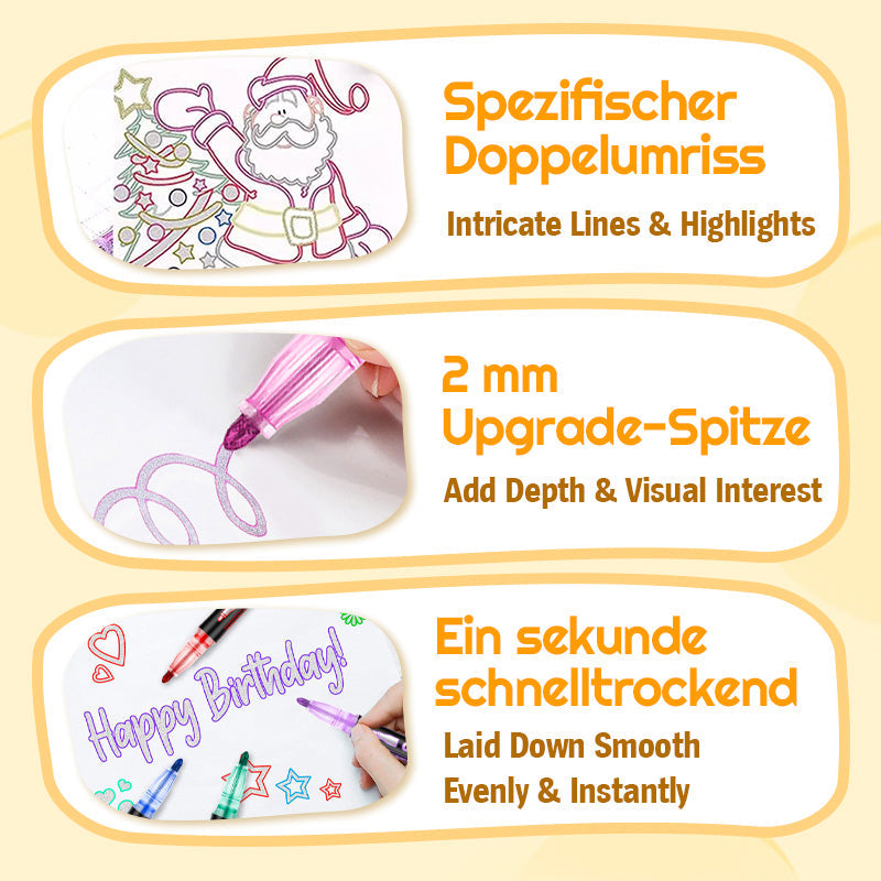 🔥Solange der Vorrat reicht 40 % Rabatt!🎉Farbige Lightstick Graffiti Textmarker-Stifte