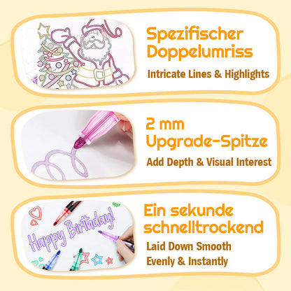 🔥Solange der Vorrat reicht 40 % Rabatt!🎉Farbige Lightstick Graffiti Textmarker-Stifte