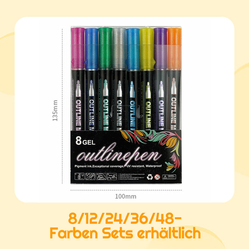 🔥Solange der Vorrat reicht 40 % Rabatt!🎉Farbige Lightstick Graffiti Textmarker-Stifte