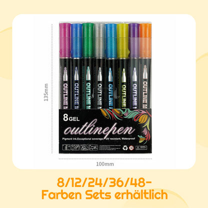 🔥Solange der Vorrat reicht 40 % Rabatt!🎉Farbige Lightstick Graffiti Textmarker-Stifte