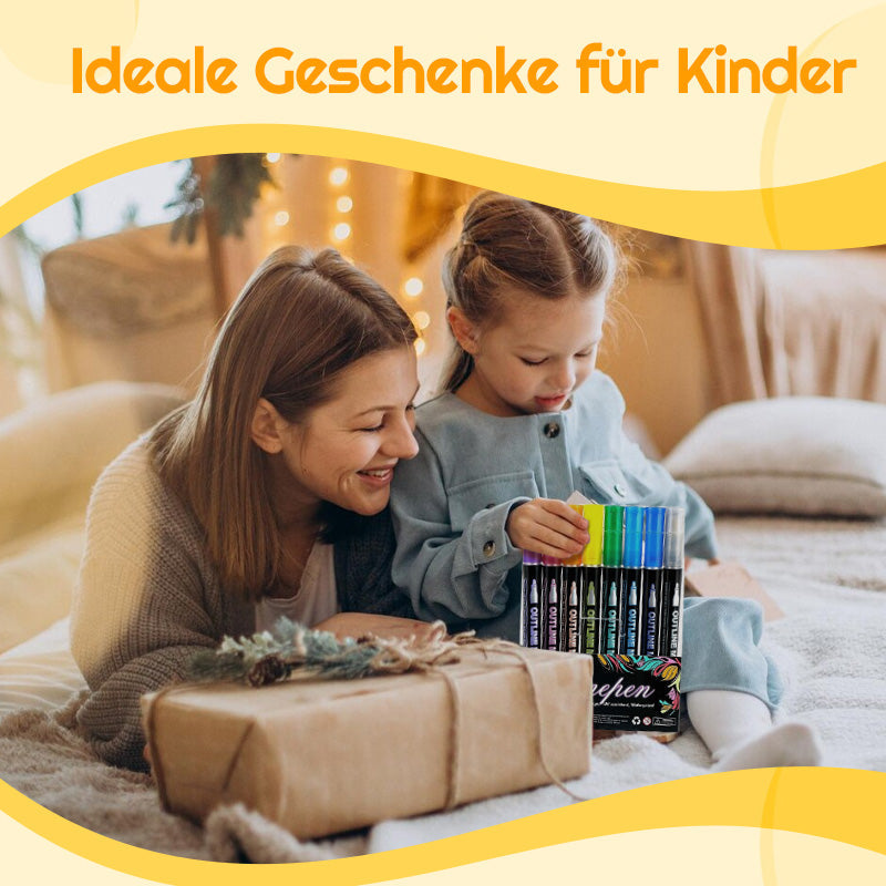 🔥Solange der Vorrat reicht 40 % Rabatt!🎉Farbige Lightstick Graffiti Textmarker-Stifte