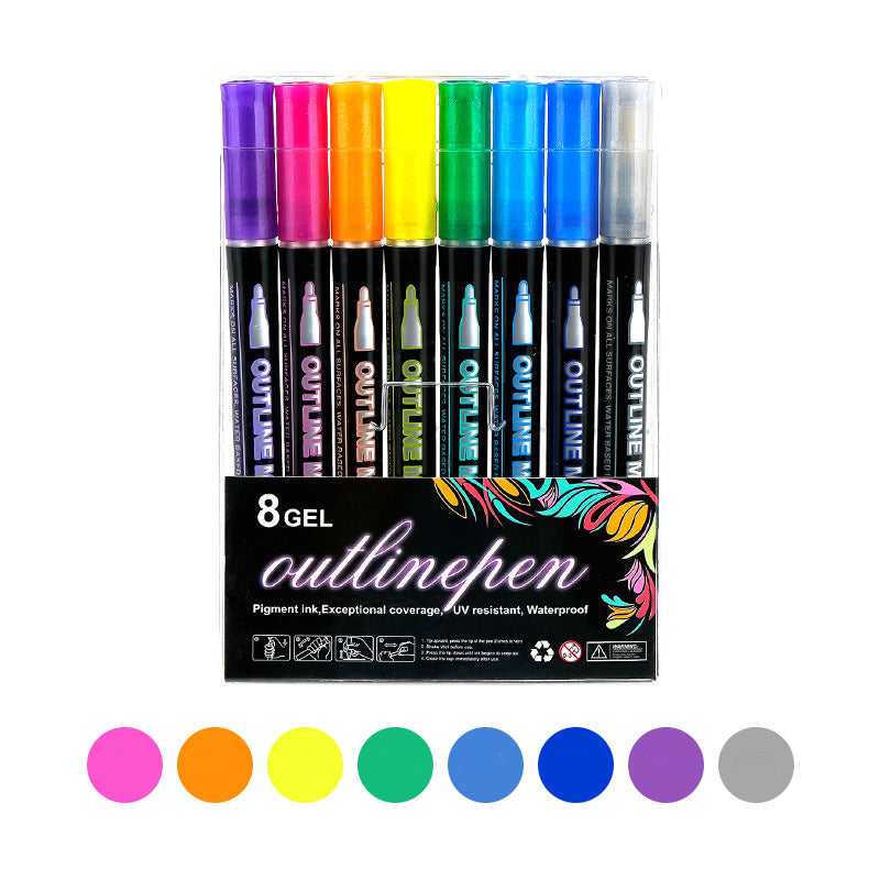 🔥Solange der Vorrat reicht 40 % Rabatt!🎉Farbige Lightstick Graffiti Textmarker-Stifte