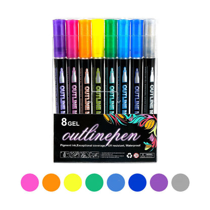 🔥Solange der Vorrat reicht 40 % Rabatt!🎉Farbige Lightstick Graffiti Textmarker-Stifte