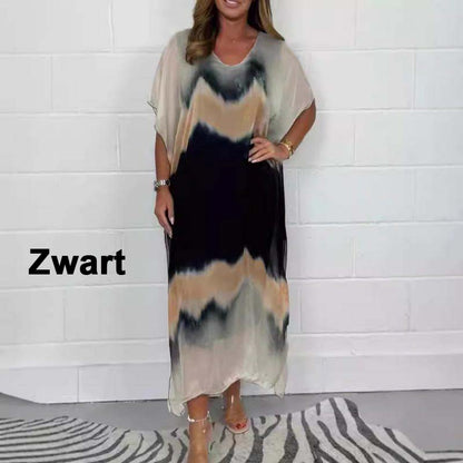 ✨ Bequemes, lässiges Chiffon-Dip-Dye-Kleid für Damen