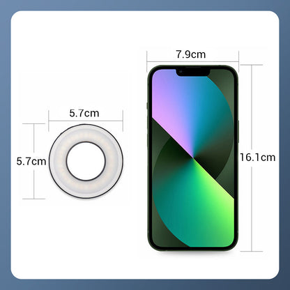 Telefono ad anello magnetico Luce di riempimento con clip