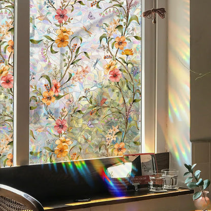 Pegatina de ventana estática con patrón