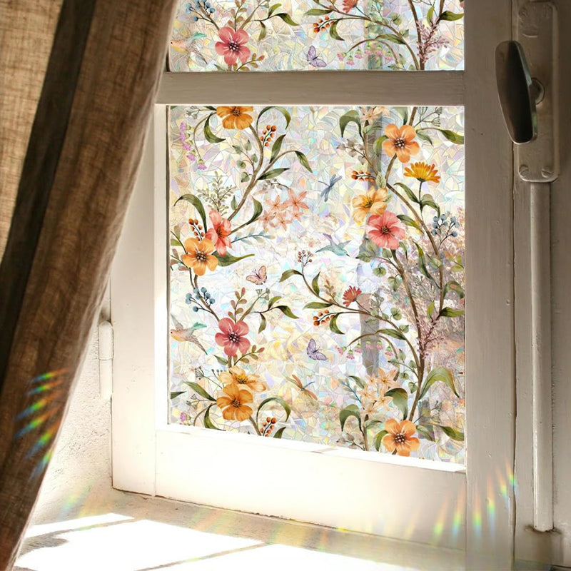 Pegatina de ventana estática con patrón