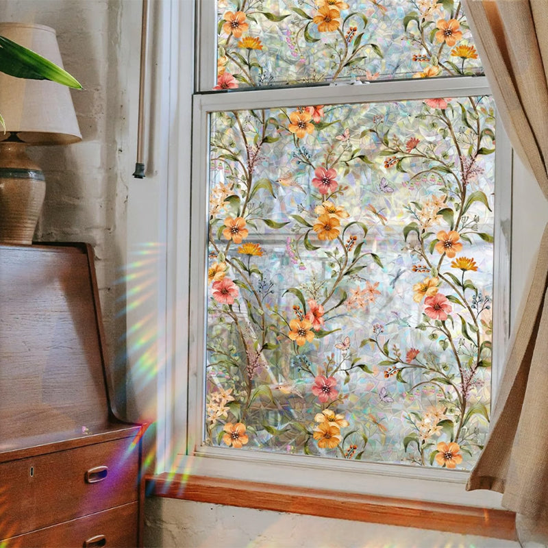 Pegatina de ventana estática con patrón