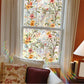Static window sticker with pattern
