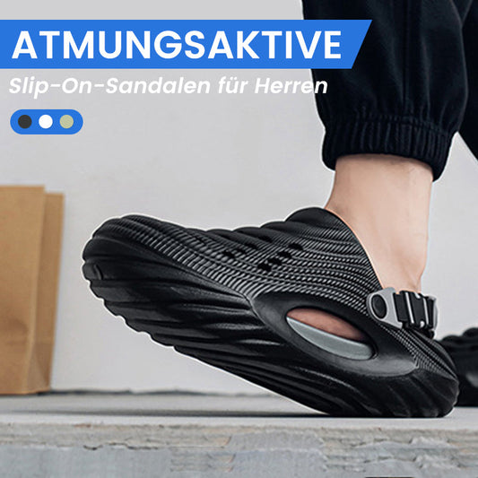 ✈️Breathable slip-on sandals for men👣Two ways to wear a pair of shoes👣
