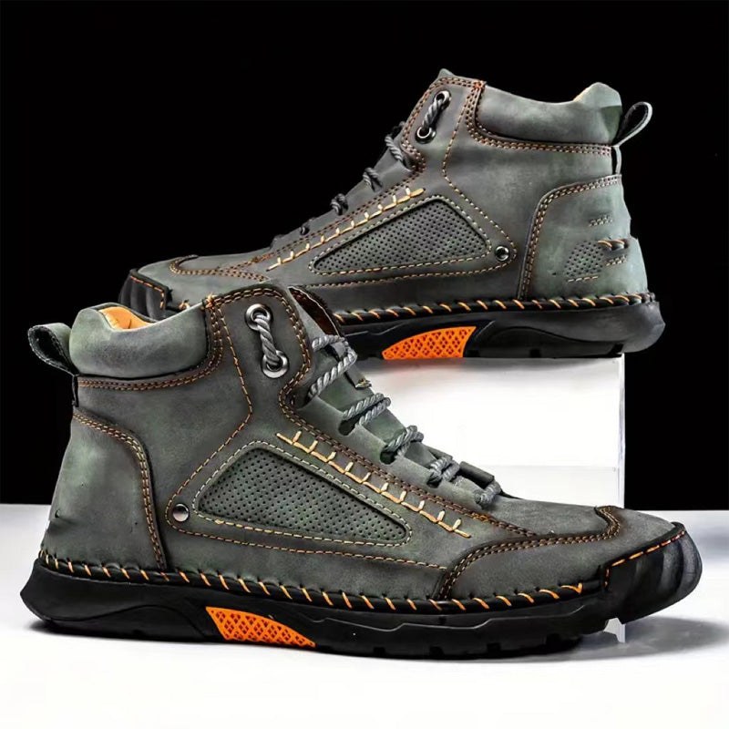 ⏳Remise de 50 % à durée limitée💥Bottes élégantes pour hommes cousues à la main avec semelle plate