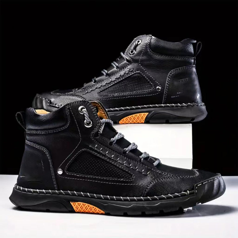 ⏳Remise de 50 % à durée limitée💥Bottes élégantes pour hommes cousues à la main avec semelle plate