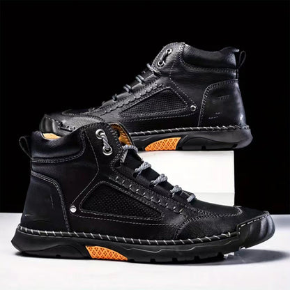 ⏳Remise de 50 % à durée limitée💥Bottes élégantes pour hommes cousues à la main avec semelle plate